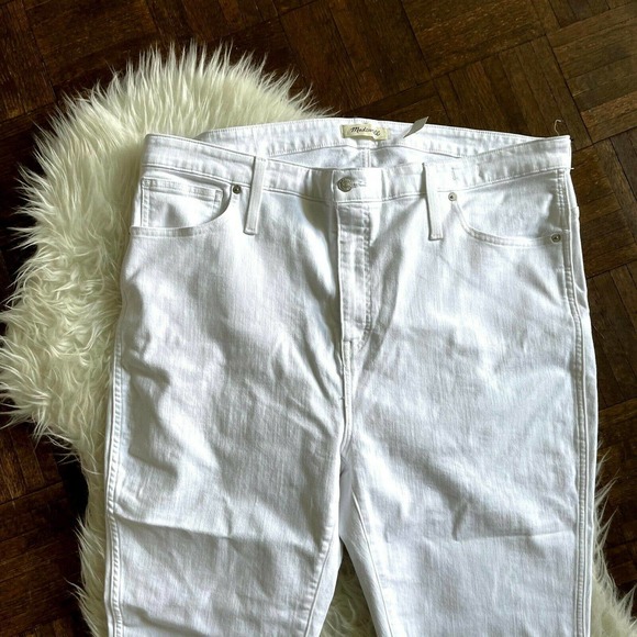 Madewell 36 White Plus High Rise Skinny Jeans - Picture 2 of 6